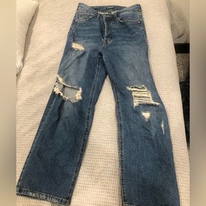 High waisted crop pants